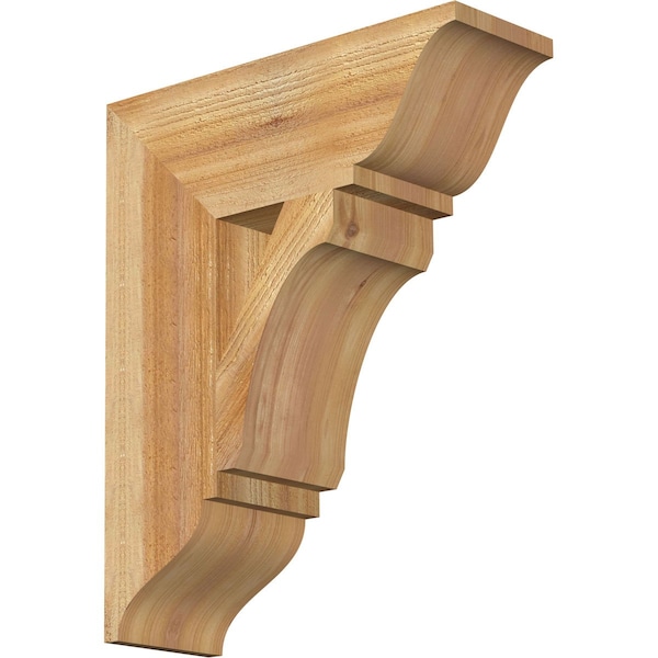 Ekena Millwork Legacy Traditional Rough Sawn Bracket, Western Red Cedar, 6"W x 18"D x 22"H BKT06X18X22LEC01RWR - main